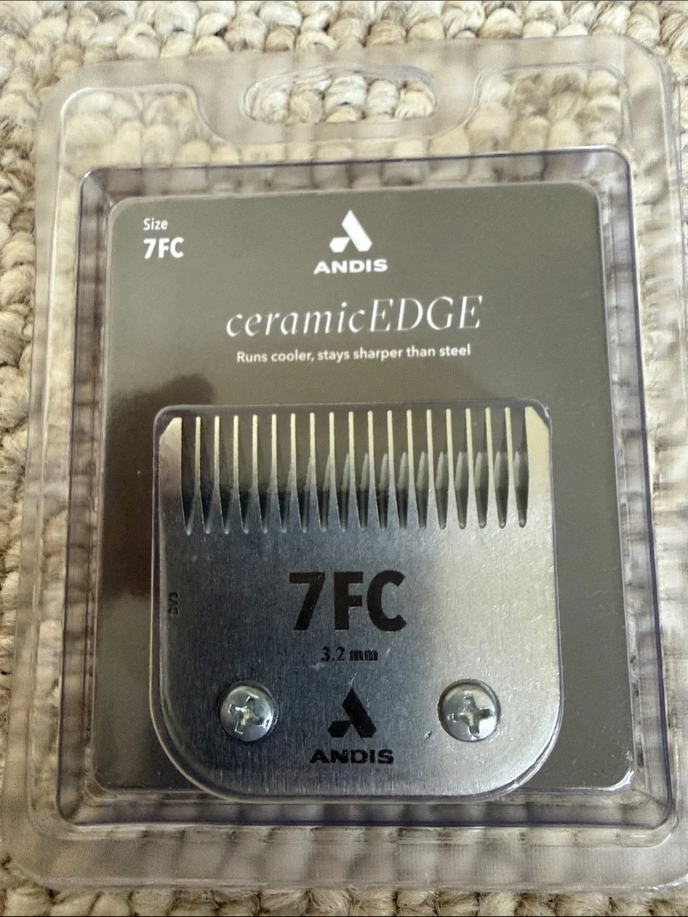 Andis ceramicEDGE 7FC Clipper Blade - Silver and Black